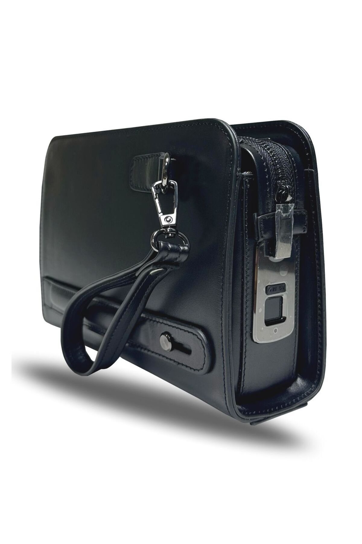 Nous – Parmak İzi Okuyuculu Hakiki Deri El Çantası - Analin