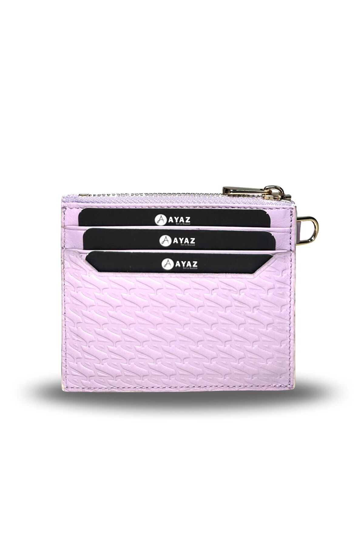Charm Dikey Cüzdan Hakiki Deri - Lila